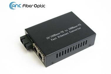 Γρήγορος μετατροπέας 10 100M διπλό Sc ST FC Por MEDIA Ethernet ινών ινών 1x σε RJ45