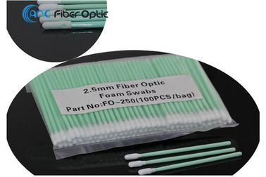 Ίνα οπτικών ινών - ελεύθερες καθαρές πατσαβούρες ένας χρόνος 1.25mm 2.5mm 100 PC/πακέτο αφρού
